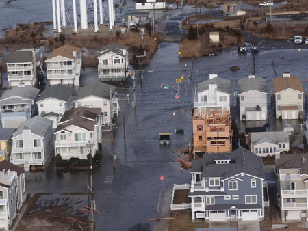 flooded Ocean City, NJ
