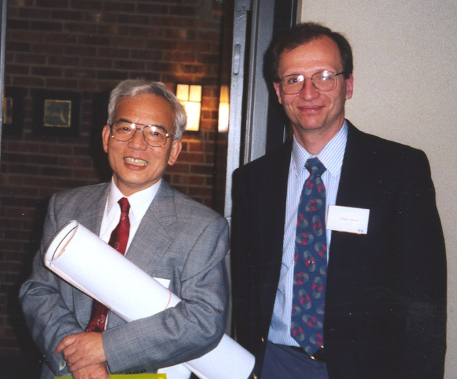 Syukuro Manabe and EOAS faculty member Anthony Broccoli in 1998.