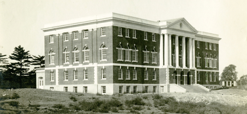 Martin Hall, shortly after its completion in 1914, where the Environmental Sciences department began.