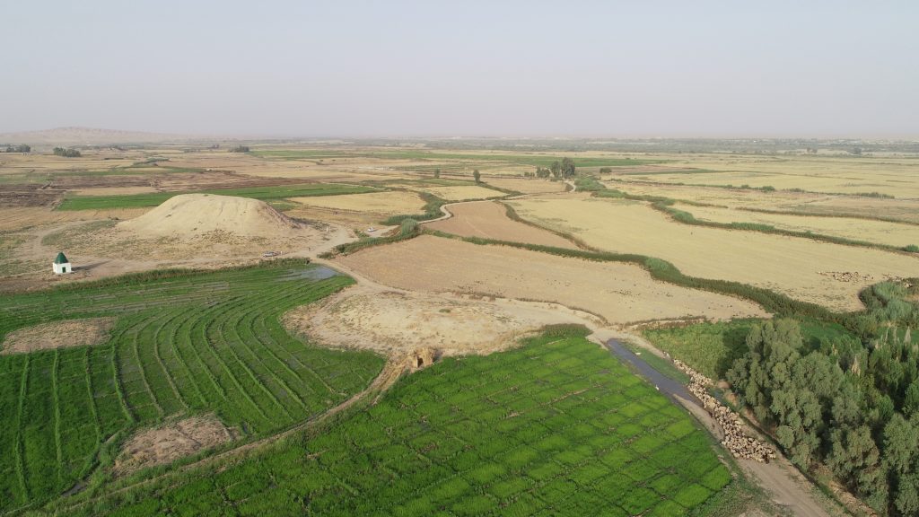 Drone footage of the Khani Masi plain in the Garmian Province, Kurdistan Region of Iraq, taken in 2018. Photo courtesy of Sirwan Regional Project and Dr. Elise Laugier
