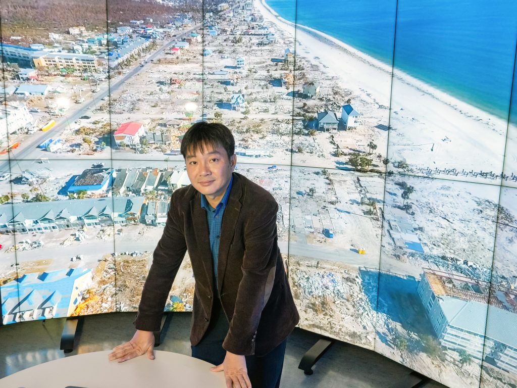 Rutgers engineering professor Jie Gong and his team drove through areas hit hard by Superstorm Sandy to collect 3-D images of hurricane damage to help plan a smart recovery.