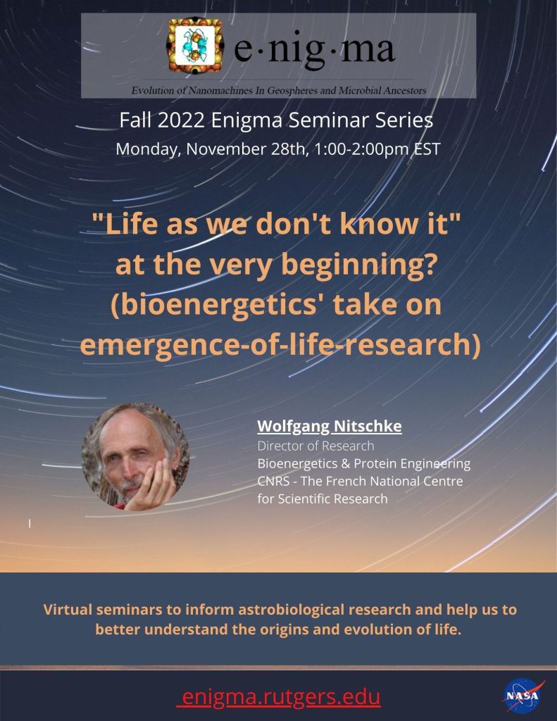 Enigma Seminar Flyer